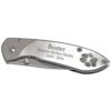 Stainless steel engraved buck pocket knife