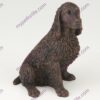 Bronze style dog cremation urn, springer spaniel